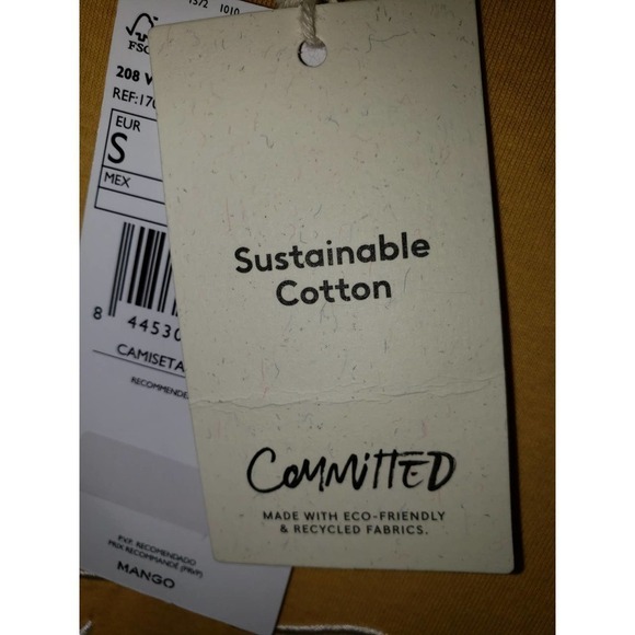 NWT Women's Ming T Shirt Sz Small S Recycled Material Oversized - Picture 5 of 5